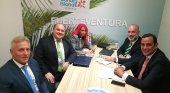 Delegación de Fuerteventura reunida con representantes de Via Sale Hungría en WTM 2019