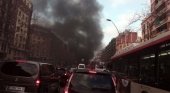 Barricada de fuego en Barcelona