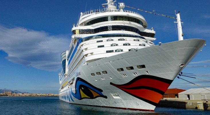 Crucero de Aida en el Puerto de Palma (Mallorca), en Baleares