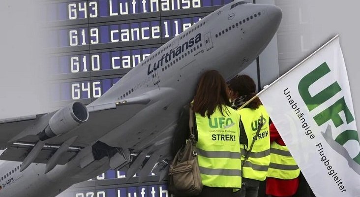 Lufthansa cancela 1.300 vuelos por la huelga de 48h de TCP | Foto: RND