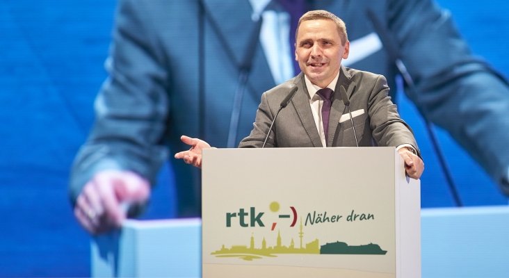 Thomas Bösl, director gerente de rtk | foto: Conferencia Anual de rtk en Hamburgo
