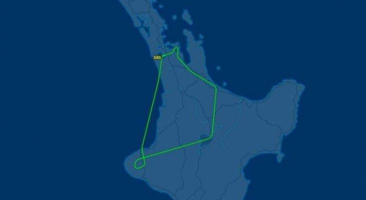 Recorrido que hizo el avión en la demostración