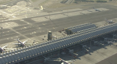 Vista aérea del aeropuerto Adolfo Suárez - Madrid - Barajas