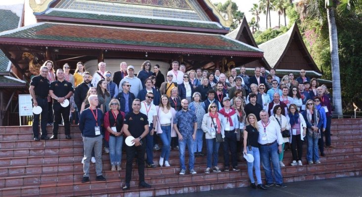 Participantes del Congreso Internacional de Calidad Turística en Loro Parque