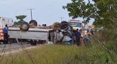 Dos accidentes de autobuses turísticos en Túnez y Belice dejan 26 fallecidos | Foto: Accidente en Belice- Channel 5 Belize