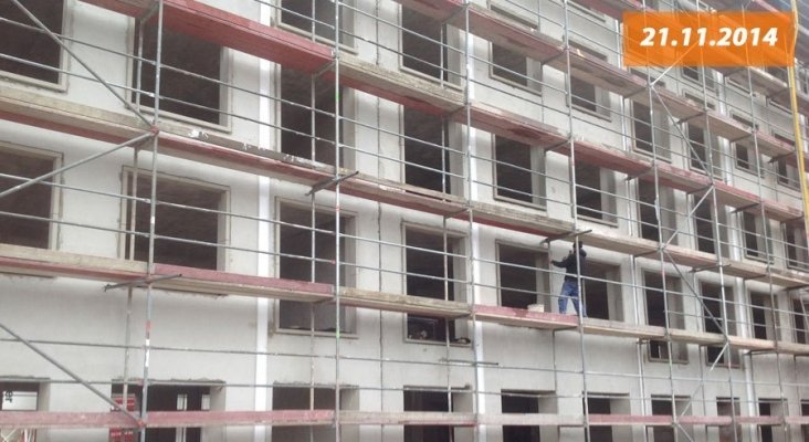 Prora Solitaire, resort nazi. Edificio Alando en plena reconstrucción 21 de noviembre de 2014