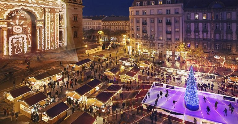 Ningún mercadillo de Navidad español entre los 10 mejores de Europa | Foto: Mercadillo de Navidad en Budapest- budapest.org