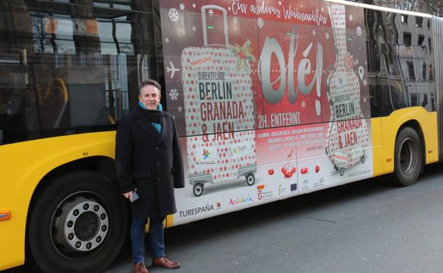 Granada y Jaén se promocionan en los autobuses de Berlín|Foto: IDEAL