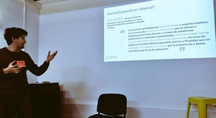 Sergio Vinay invitó a los usuarios de Airbnb a pedir explicaciones al gobierno de la Comunidad Valenciana
