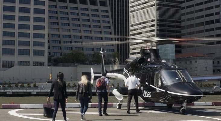 Hyundai y Uber se alían para impulsar un servicio de taxis aéreos | Foto: Servicio Uber Copter- Uber vía Business Insider