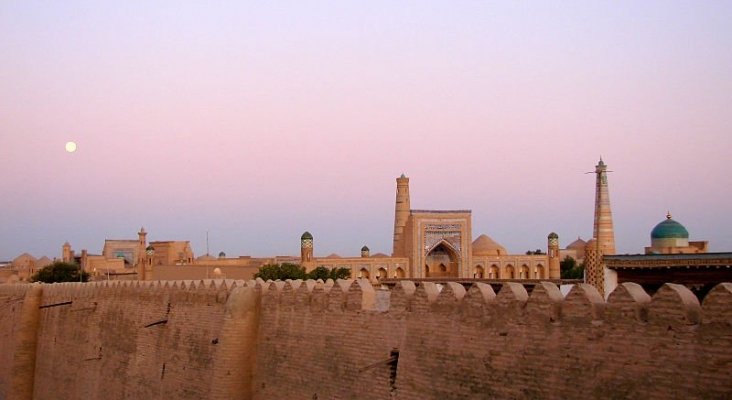 800px Khiva Fortress, Khiva, Uzbekistan