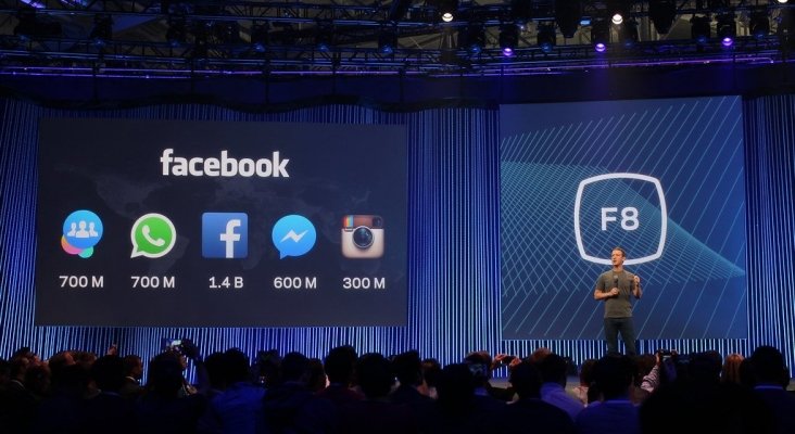 Mark Zuckerberg, creador de Facebook, en el F8 de 2015 | Foto: Maurizio Pesce (CC BY 2.0)