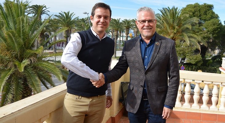 Marc Espasa junto a Pere Granados en la presentación oficial