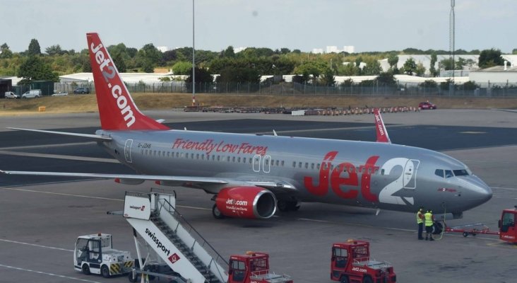 jet2 recoge turistas en Lanzarote