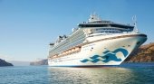 El crucero Diamond Princess, de Princess Cruises, que estuvo en cuarentena en la costa de Japón, el pasado febrero- TTG