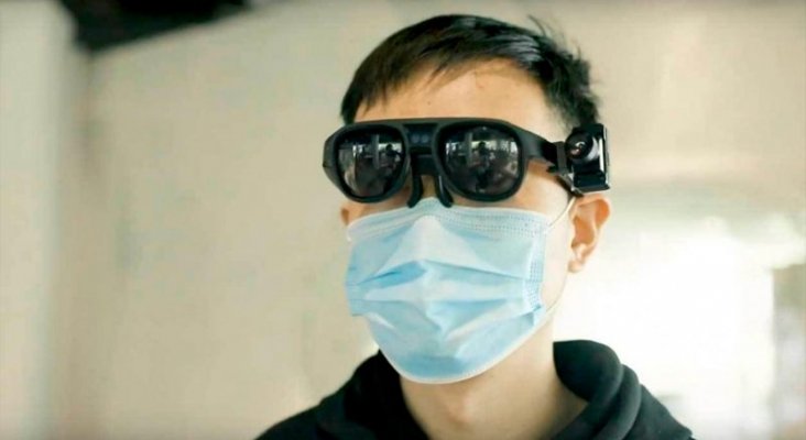 China utiliza gafas de realidad aumentada para hacer controles de temperatura