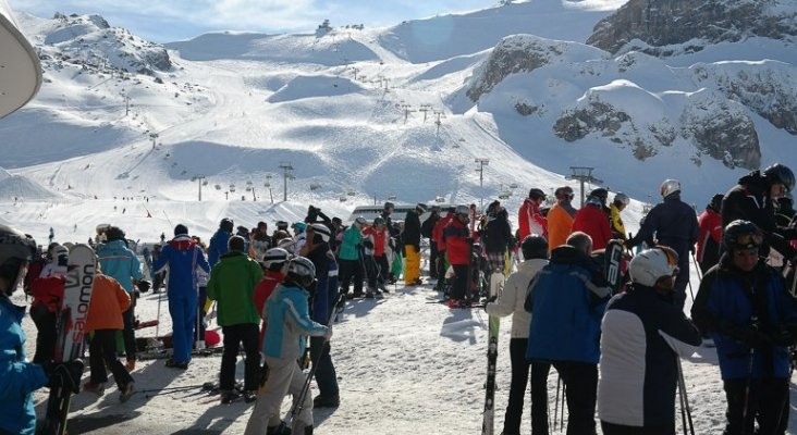 La estación de Ischgl (en el Tirol, Austria)