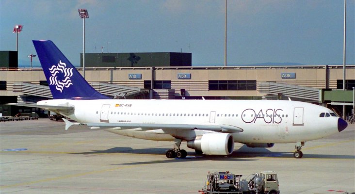 Oasis International Airlines Airbus A310 324; EC FXB@ZRH;01.10.1994 (6470834543)