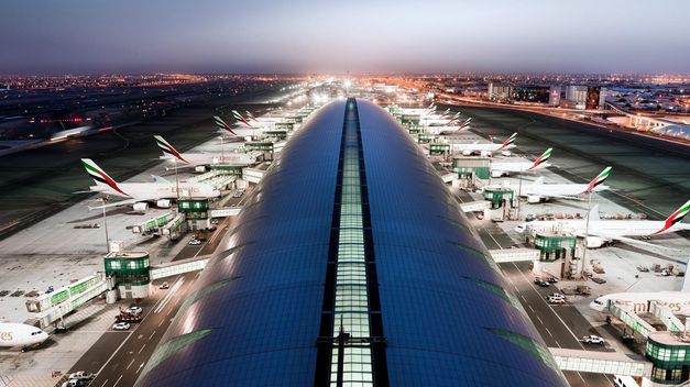 Aeropuerto de Dubái en Emiratos Árabes Unidos