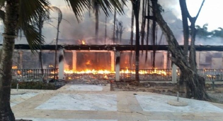 Incendio asola el Bahia Principe Grand El Portillo, en Samaná (R.Dominicana)