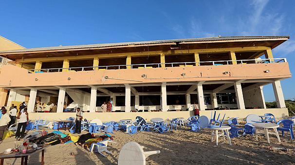 Ataque terrorista islámico con 20 muertos al hotel Beach View en Mogadiscio, Somalia Ataque terrorista islámico con 20 muertos al hotel Beach View en Mogadiscio, Somalia