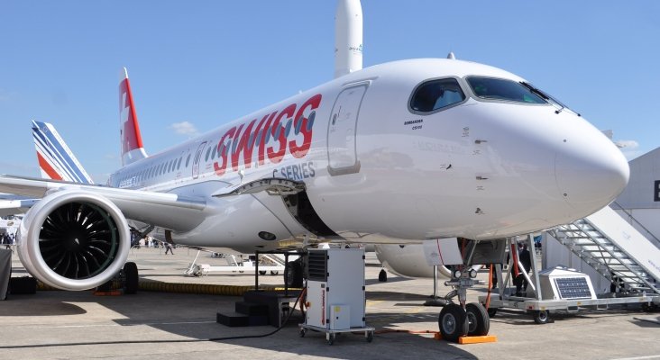 Bombardier serie C de la aerolínea Swiss