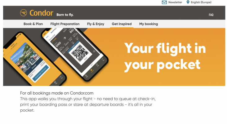 Condor digitaliza todos sus servicios para garantizar la seguridad de pasajeros y tripulantes