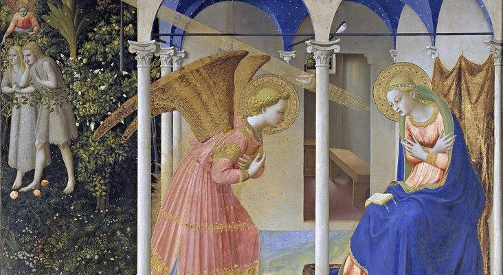 1024px La Anunciación, de Fra Angelico