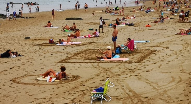 Playa de Las Canteras - Gran Canaria, los visitantes bien auto organizados