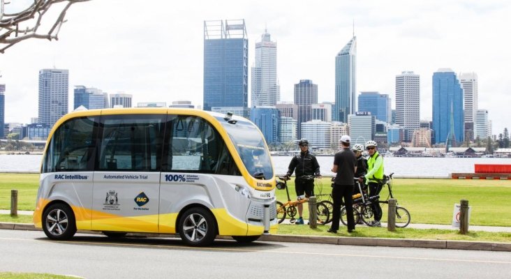 Autobús Autónomo en Perth, Australia