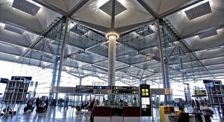 Interior de la nueva terminal T3 del aeropuerto de Málaga.