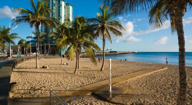 Playa del Reducto, en Arrecife|Foto: Turismo de Lanzarote