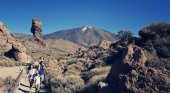 Turistas en Parque Nacional del Teide