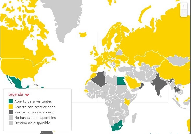 Mapa de restricciones de Iberia