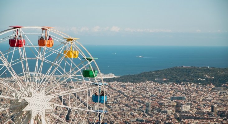 Parque de atracciones Tibidabo, en Barcelona.