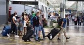 Llegadas de turistas al aeropuerto de Tenerife Sur