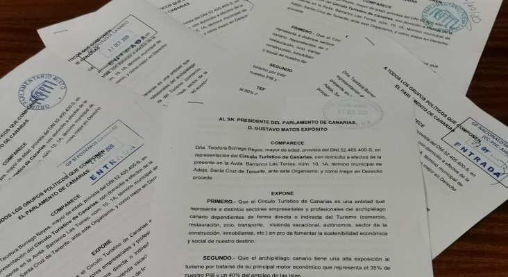 Documentación presentada en el Parlamento