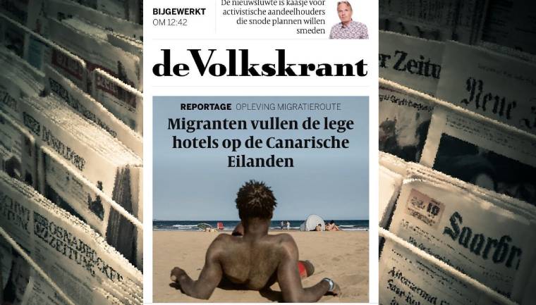 De Volkskrant, artículo sobre migrantes en las Islas Canarias