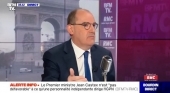 Jean Castex, primer ministro francés, durante su intervención en BFMTV