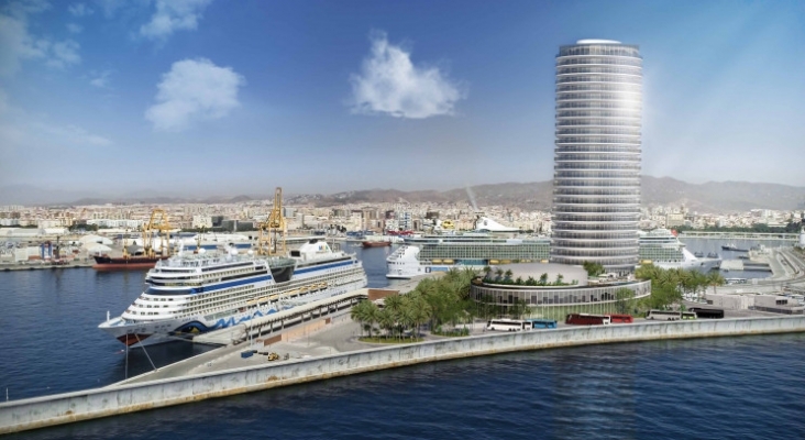 Se desvela el diseño del hotel de lujo del grupo qatarí Al Bidda en el Puerto de Málaga