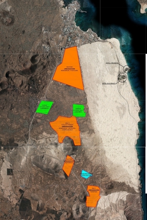 Mapa de la ubicación de Dreamland Foto Fuerteventura Hoy