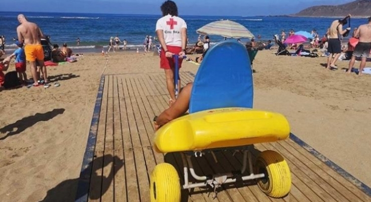 La accesibilidad de la playa de Las Canteras (Gran Canaria), ejemplo de buenas prácticas para la OMT | Foto: Mi playa de Las Canteras