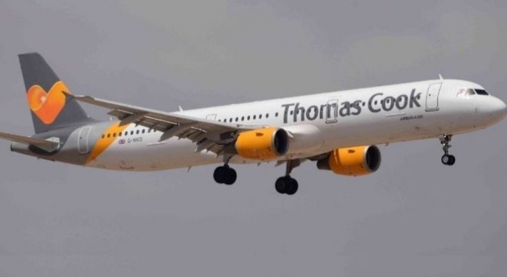 Avión Thomas Cook: la aerolínea se disuelve.