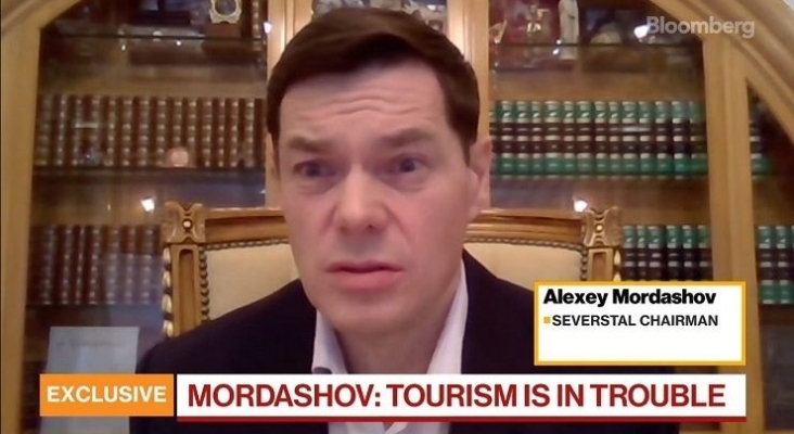 Alexei Mordashov Durante su entrevista con Bloomberg