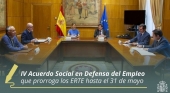 Alcanzado el acuerdo para prorrogar los ERTE hasta el 31 de mayo