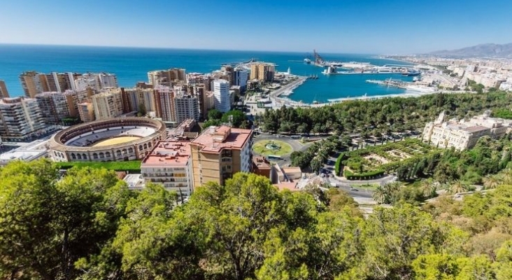 Ciudad de Málaga vista desde arriba