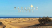 Reality show finlandés en el sur de Gran Canaria. Dunas de Maspalomas. Foto Tourinews