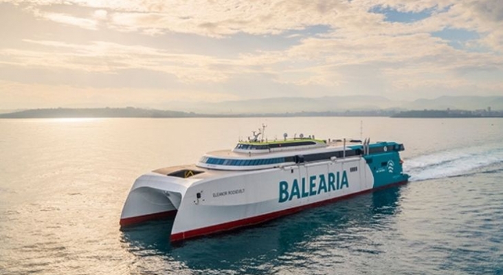 Baleària estrenará el primer 'fast ferry' a gas natural del mundo en abril