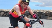Una turista alemana de 73 años, fiel al Ironman de Lanzarote Una turista alemana de 73 años, fiel al Ironman de Lanzarote