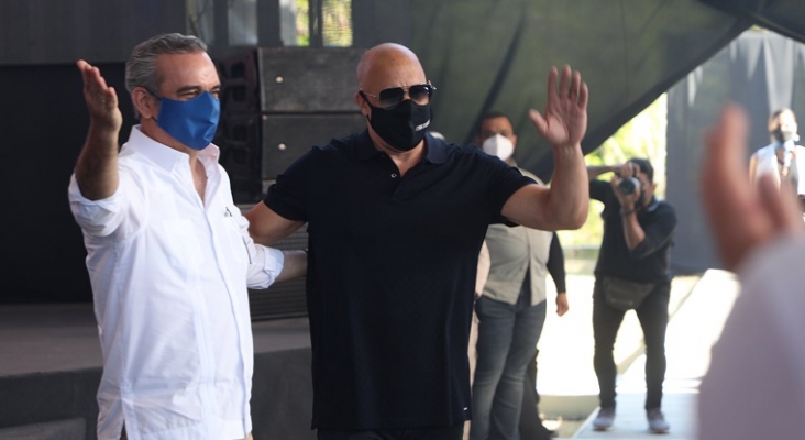 Vin Diesel construirá un estudio cinematográfico en República Dominicana | Foto: Twitter de Luis Abinader, presidente dominicano